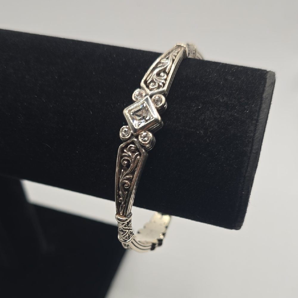 Brighton Silver Intricate Women's Bracelet